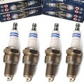 4x BOSCH Zündkerzen für AUDI  ALFA  BMW CITROEN FIAT PEUGEOT Bj. ab 1965 4 Zyl.