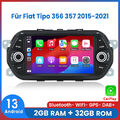 Android13 Autoradio GPS Navi Wireless Carplay 2+32GB SWC Für Fiat Tipo 2015-2021