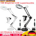 72 LED Lupenleuchte 10 Dioptrien Arbeitsleuchte Lupenlampe Lupe mit Clip Basis