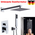 Unterputz Duscharmatur Set Regendusche Duschkopf inkl. Handbrause Regenbrause DE