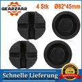 4x Hebebühne Wagenheberaufnahme Adapter Wagenheber Gummiblock Gummi 82x45mm