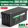 200Ah 120Ah 12V Lithium Batterie LiFePO4 Akku BMS Solarbatterie Solaranlage Boot