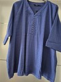 Ulla Popken NEU Damen Bubble Tunika, Gr. 58/60, 3/4 Ärmel, In Royal-Blau