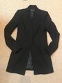 zara damen blazer Jacke Mantel schwarz S