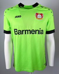 Jako Bayer Leverkusen B04 Fussball Trikot Torwart Werkself 2020/2021 grün Gr.S