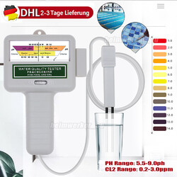 Digital WasserTester PH Wert Prüfer Chlor Messgerät Messer WaterAquarium Pool