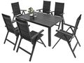 Gartengarnitur 7-tlg. Sitzgruppe Gartenmöbel Sitzgarnitur Gartenset Tisch Stuhl