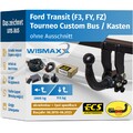 AHK abnehmbar für Ford Transit/Tourneo Custom ab 16 +7pol E-Satz ECS