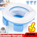 3-IN-1 Toilettensitz,Töpfchen Training Sitze,Mit Müllbeutel Aufbewahrungstasche