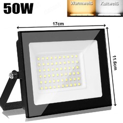 LED Fluter Flutlicht Strahler Scheinwerfer Außen Baustrahler 10-500W Lampe DE