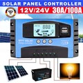 30A/100A 12V-24V MPPT Solar Ladegerät Controller Panel Regler Daul USB Digital