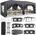 Faltpavillon 3X6M Wasserdicht Stabil Faltbar Partyzelt Pop up Gartenpavillon