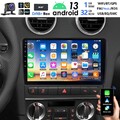 DAB+ 32G Android 13 Carplay Autoradio GPS Navi WIFI RDS Für Audi A3 S3 RS3 8V 8P