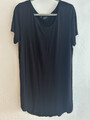 Longshirt Damen 44/46 Viskose schwarz locker fallend