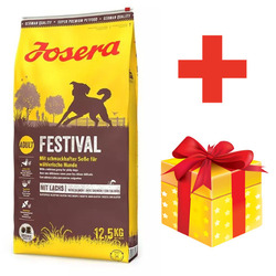 12,5 kg JOSERA Festival mit Lachs und Soße adulte wählerische Hunde + Geschenk