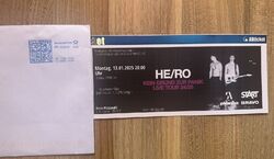 HE/RO Live Tour VIP Ticket Stuttgart 13.1.2025 damals Die Lochis Lochmann Hero