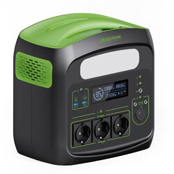 Solargenerator 700W mit 100W Solarpanel, 576Wh Tragbare Powerstation für Outdoor