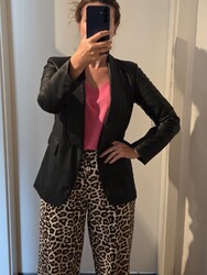 🖤🖤🖤 Kunstlederblazer Damen Größe S schwarz neuwertig 🖤🖤🖤