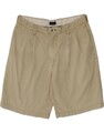 IZOD Herren Pegged Chino Shorts W33 Medium Beige Baumwolle BX06