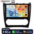 Für Mercedes Benz C Klasse W203 CLK W209 4+64G Android 13 Carplay Autoradio Navi