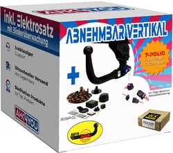 AUTOHAK AHK für Citroen C5 X C5X ab 22 vert. abnehmbar + 7-pol ECS ES SPEZ