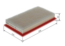 BOSCH Luftfilter F 026 400 686 passend für FIAT JEEP