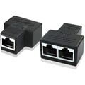 Kompakter RJ45 Splitter - 1 auf 2 Adapter mit 100 Mb/s Geschwindigkeit