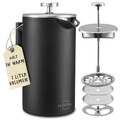 Pressfilterkanne French Press SILBERTHAL 1 l Kaffeebereiter Edelstahl Cafetirere
