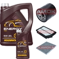 KAMOKA Inspektionspaket MANNOL Energy 5W-30 6L passend für Hyundai i30 1.4