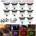 WIFI Bluetooth LED Boden Einbaustrahler Spot Terrasse Außen RGB+Warmweiß Φ31mm
