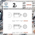 2x ORIGINAL® Dr!ve+ Kraftstofffilter für VW Passat Variant Passat Transporter