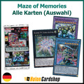 Yu-Gi-Oh! Maze of Memories (MAZE) Deutsch, 1. Auflage - Alle Karten (Auswahl)