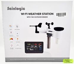 Sainlogic WS3500 Profi Wetterstation 7in1 WiFi Internet Funk mit Farbdisplay NEU