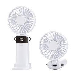 USB Ventilator Leise Mini Handventilator Tragbarer Fan Lüfter mit 5000Mah Akku