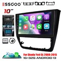 10" Carplay Autoradio Android 13 32G GPS NAV BT RDS Für Skoda Yeti 5L 2008-2015