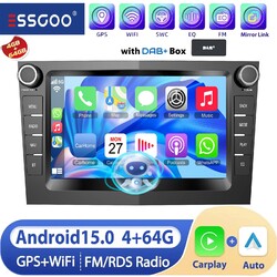 DAB+ AI Für Opel Astra H Meriva Corsa C/D Carplay Android 15 Autoradio GPS 4+64G