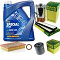 MANN-FILTER Inspektionspaket MANNOL 5L Special Plus 10W-30 für Mercedes E-Klasse