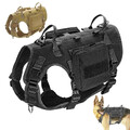 Hundegeschirr Molle Brustgeschirr Mit Griff Schwarz Braun M/L