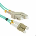 OM3 Aqua Glasfaser LC SC Duplex MM 50 125 Patch LSZH Kabel 3m