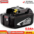 18V Original Ersatzakku für Makita BL1860 5,0AH Li-Ion BL1850 LXT BL1830 BL1840
