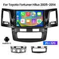 32GB Für Toyota Fortuner/Hilux 2005-14 Android 13 CarPlay Autoradio GPS Navi FM