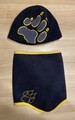 Jack Wolfskin Kinder Fleece Hut Mütze und Schal Set One Size schwarz