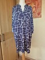 Italy Oversitze Blusenkleid Longbluse mit Turn up Ärmel Gr.38-42