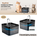 2.2L Katzenbrunnen Trinkbrunnen Ultraleise Wasserbrunnen für Katze Katzen Hunde 