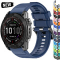 Quick Fit Sport Silikon Armband Für Garmin Fenix 3 HR 8 E 6 6X Pro 5X Plus 7 7X