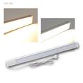 SLIM Alu Unterbauleuchte 60cm >700lm warmweiß, 230V/10W Küchen-Unterbau-Leuchte