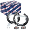 BOSCH BREMSBACKEN SATZ 230mm HINTERACHSE passend für OPEL ASTRA VECTRA 