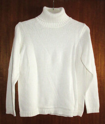 Marco Pecci  Damen Pullover /  Rolli / Rollkragenpulli  ~weiß~  Gr. 40