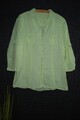 bianca frische Bluse aus Leinen Leinenbluse helles Apfelgrün Gr 44 46 XL XXL