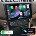 10,1" Android14 Autoradio GPS Navi RDS WIFI WiFi für Honda Accord VII 7 DAB+ 32G